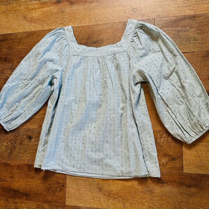 Women's Lauren Conrad Blue Blouse Size L Clearance